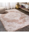 Alhambra Ornate Medallion Modern Brown/Cream 4 ft. x 6 ft. Area Rug
