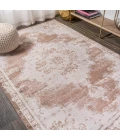 Alhambra Ornate Medallion Modern Brown/Cream 4 ft. x 6 ft. Area Rug