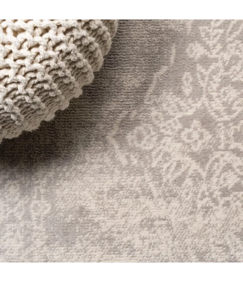 Alhambra Ornate Medallion Modern Ivory 2 ft. x 10 ft. Runner Rug