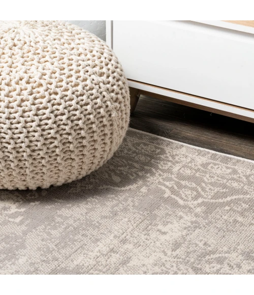 Alhambra Ornate Medallion Modern Ivory 2 ft. x 10 ft. Runner Rug