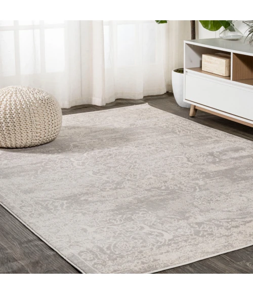 Alhambra Ornate Medallion Modern Ivory 4 ft. x 6 ft. Area Rug