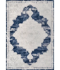 Jonathany Modern Persian MDP400E Ivory/Navy Area Rug 4 ft. 3 in. X 6 ft. Rectangle