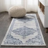Jonathany Modern Persian MDP400F Light Blue/Ivory Area Rug 2 ft. 3 in. X 10 ft. Runner