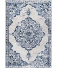 Alhambra Ornate Medallion Modern Light Blue/Ivory 4 ft. x 6 ft. Area Rug