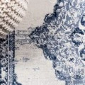 Alhambra Ornate Medallion Modern Light Blue/Ivory 5 ft. x 8 ft. Area Rug