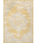 Alhambra Ornate Medallion Modern Yellow/Cream 4 ft. x 6 ft. Area Rug