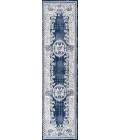 Rosalia Cottage Medallion Ivory/Navy 2 ft. x 10 ft. Runner Rug