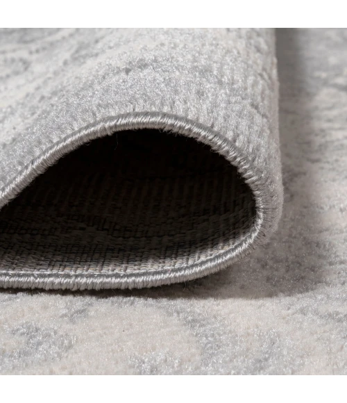 Rosalia Cottage Medallion Ivory/Gray 2 ft. x 10 ft. Runner Rug