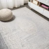 Jonathany Modern Persian MDP401B Ivory/Gray Area Rug 4 ft. 3 in. X 6 ft. Rectangle