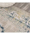 Rosalia Cottage Medallion Navy/Ivory 4 ft. x 6 ft. Area Rug