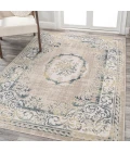 Rosalia Cottage Medallion Navy/Ivory 4 ft. x 6 ft. Area Rug