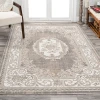 Jonathany Modern Persian MDP401D Gray/Ivory Area Rug 4 ft. 3 in. X 6 ft. Rectangle
