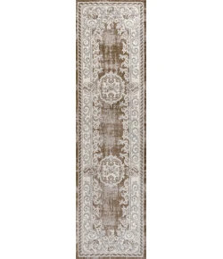 Jonathan Y MODERN PERSIAN Brown MDP401E 2ft.-2in. X 8ft. Rect. Rug