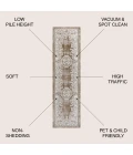Jonathan Y MODERN PERSIAN Brown MDP401E 2ft.-2in. X 8ft. Rect. Rug
