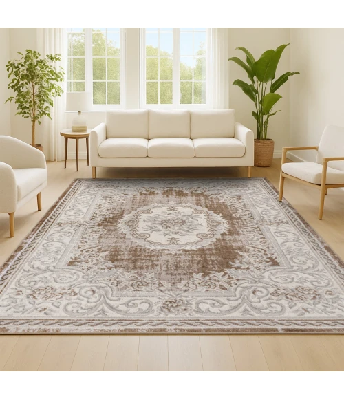 Jonathan Y MODERN PERSIAN Brown MDP401E 3ft. X 5ft. Rect. Rug