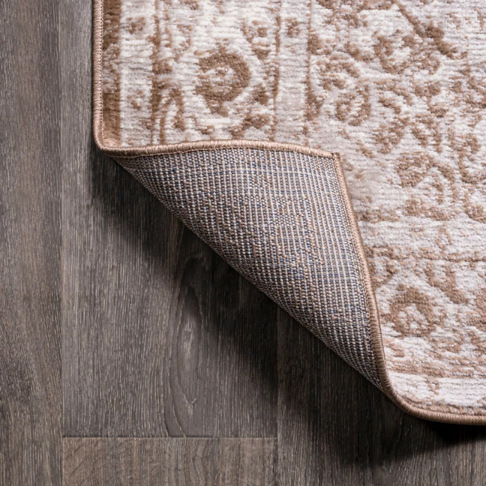 Rosalia Cottage Medallion Brown/Cream 3 ft. x 5 ft. Area Rug