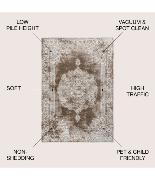 Jonathan Y MODERN PERSIAN Cream MDP402B 3ft. X 5ft. Rect. Rug