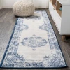 Jonathany Modern Persian MDP403A Dark blue/Ivory Area Rug 2 ft. 3 in. X 10 ft. Runner