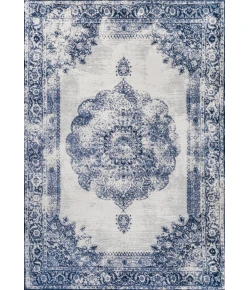 Jonathany Modern Persian MDP403A Dark blue/Ivory Area Rug 5 ft. 3 in. X 7 ft. 6 in. Rectangle