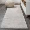 Jonathany Modern Persian MDP403C Gray/Ivory Area Rug 2 ft. 3 in. X 10 ft. Runner