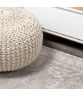 Rosalia Cottage Medallion Gray/Ivory 2 ft. x 8 ft. Runner Rug