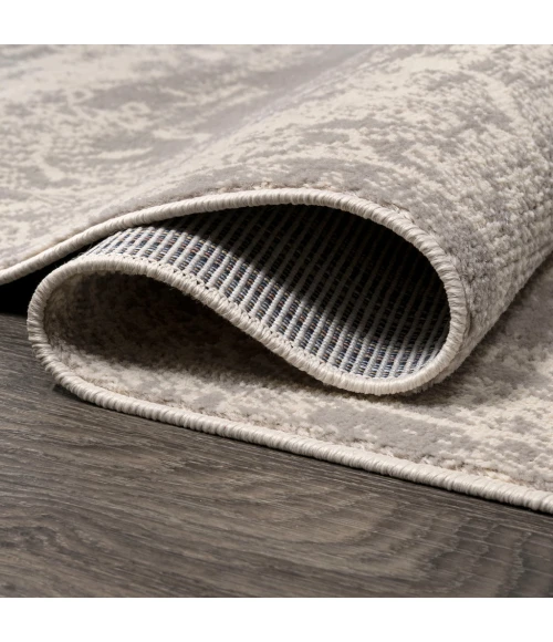 Rosalia Cottage Medallion Gray/Ivory 2 ft. x 8 ft. Runner Rug