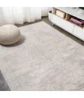 Rosalia Cottage Medallion Gray/Ivory 3 ft. x 5 ft. Area Rug