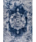 Rosalia Cottage Medallion Navy/Ivory 5 ft. x 8 ft. Area Rug