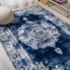 Jonathany Modern Persian MDP403D Navy/Ivory Area Rug 4 ft. 3 in. X 6 ft. Rectangle