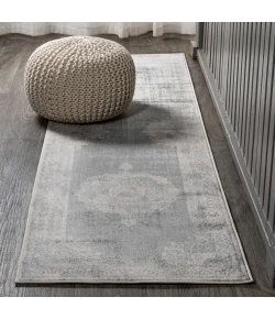 Jonathany Modern Persian MDP403E Gray/Dark Gray Area Rug 2 ft. 3 in. X 10 ft. Runner
