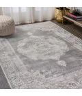 Rosalia Cottage Medallion Gray/Dark Gray 5 ft. x 8 ft. Area Rug