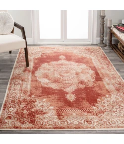 Jonathany Modern Persian MDP403F Peach/Ivory Area Rug 3 ft. X 5 ft. Rectangle