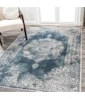 Rosalia Cottage Medallion Ivory/Blue 3 ft. x 5 ft. Area Rug