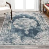 Jonathany Modern Persian MDP403G Ivory/Blue Area Rug 4 ft. 3 in. X 6 ft. Rectangle
