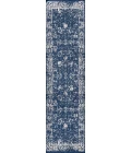Soleiman Modern Persian Navy 2 ft. x 10 ft. Runner Rug