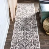 Jonathany Modern Persian MDP500A Brown/Ivory Area Rug 2 ft. X 10 ft. Runner
