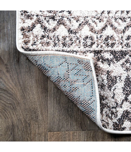 Scala Grand Medallion Ornate Brown/Ivory 8 ft. x 10 ft. Area Rug