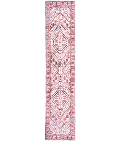 Jonathany Modern Persian MDP501A Red/Ivory Area Rug 2 ft. X 10 ft. Runner