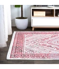 Boho Cottage Medallion Red/Ivory 3 ft. x 5 ft. Area Rug