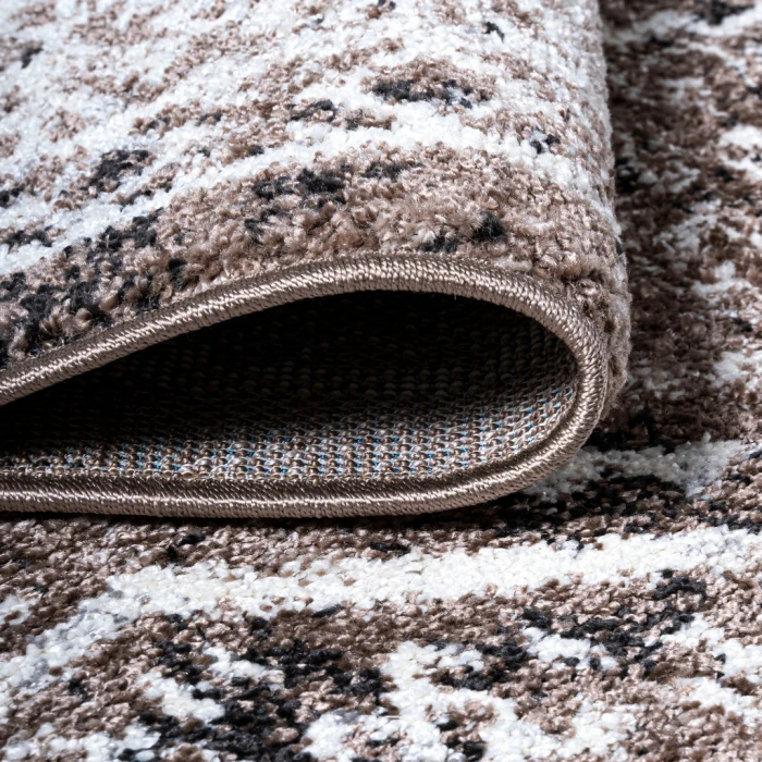 Boho Cottage Medallion Brown/Ivory 4 ft. x 6 ft. Area Rug