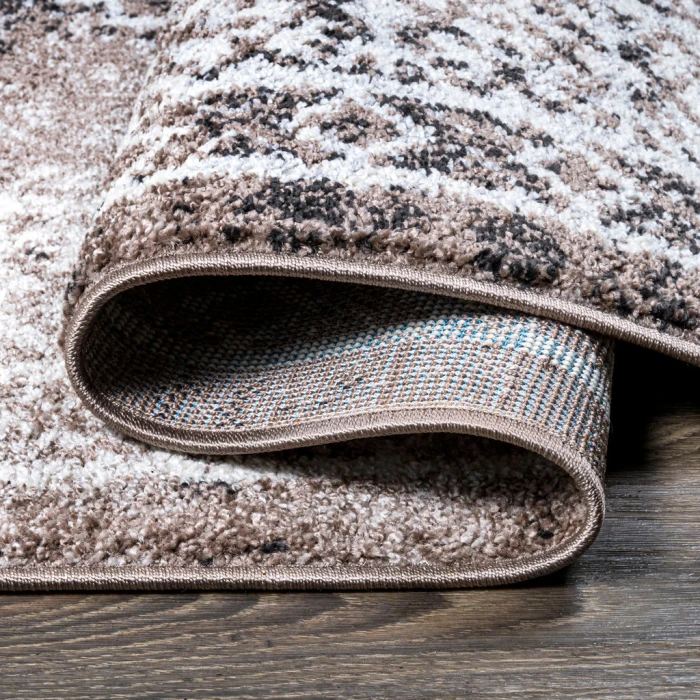 Boho Cottage Medallion Brown/Ivory 2 ft. x 8 ft. Runner Rug
