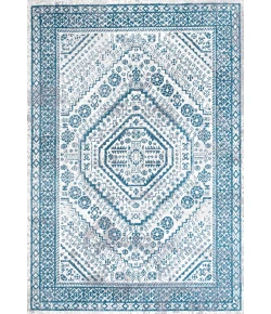 Jonathany Modern Persian MDP501C Blue/White Area Rug 5 ft. X 8 ft. Rectangle