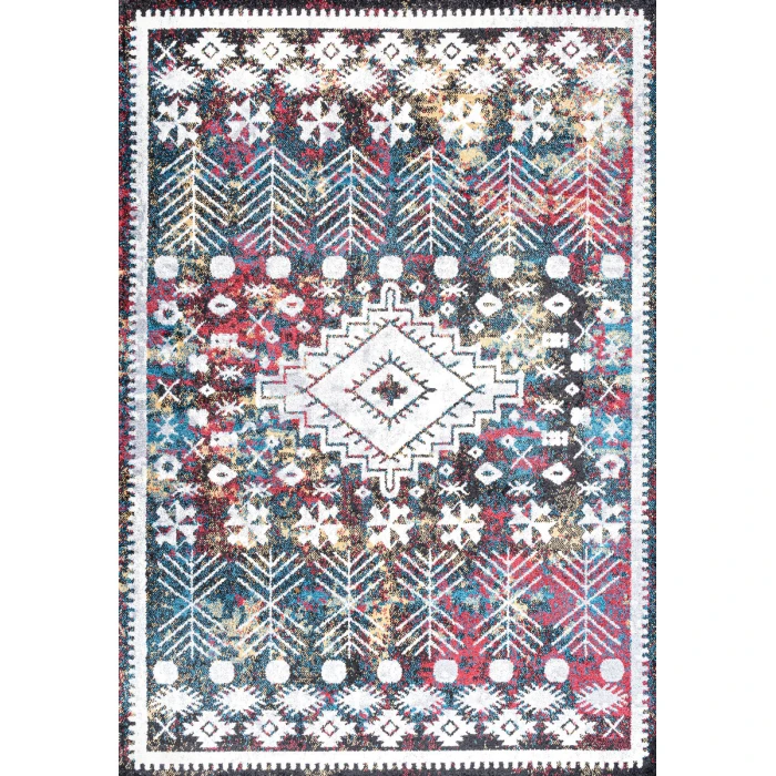 Dhiya Distressed Kilim Multi 5 ft. x 8 ft. Area Rug
