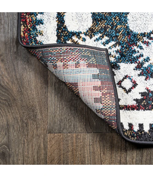 Dhiya Distressed Kilim Multi 2 ft. x 10 ft. Runner Rug