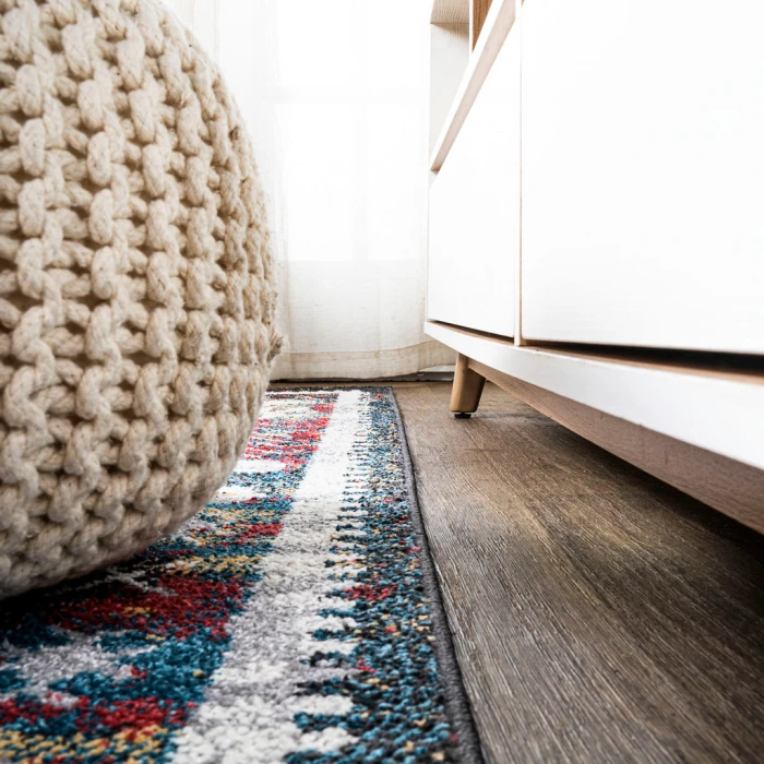 Dhiya Distressed Kilim Multi 2 ft. x 8 ft. Runner Rug