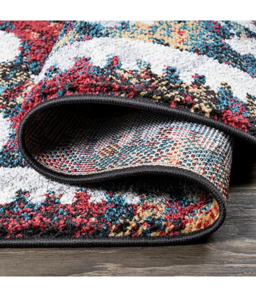 Dhiya Distressed Kilim Multi 2 ft. x 10 ft. Runner Rug