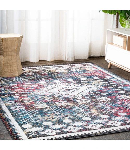 Dhiya Distressed Kilim Multi 8 ft. x 10 ft. Area Rug