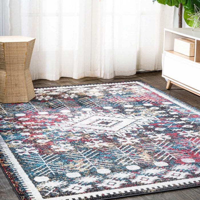 Dhiya Distressed Kilim Multi 5 ft. x 8 ft. Area Rug