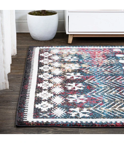 Dhiya Distressed Kilim Multi 8 ft. x 10 ft. Area Rug