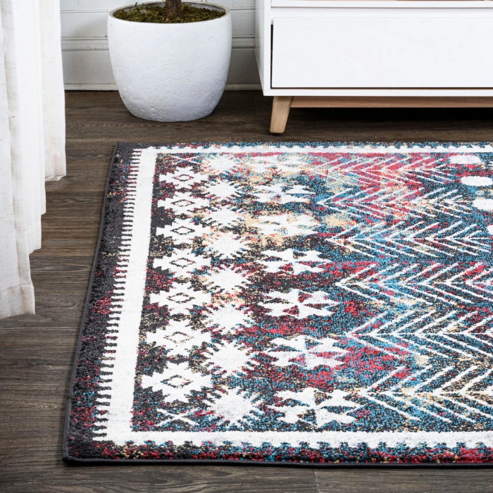 Dhiya Distressed Kilim Multi 5 ft. x 8 ft. Area Rug